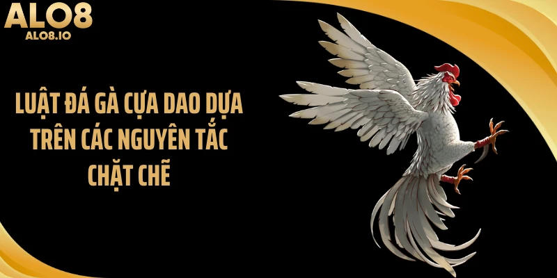 Luật đá gà cựa dao dựa trên các nguyên tắc chặt chẽ